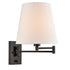 Carmagnola Modern Fabric Plug-In Wall Sconce with Switch Set of 2