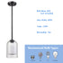 Modern Farmhouse Mini Pendant Light Double Bell Glass Shades