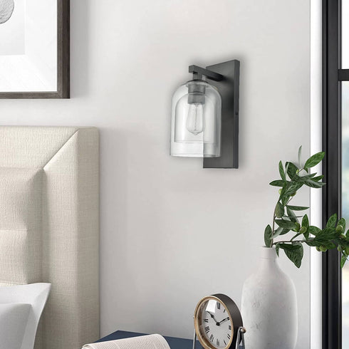 Modern Farmhouse Wall Sconces Glass Bell Shade Wall Light