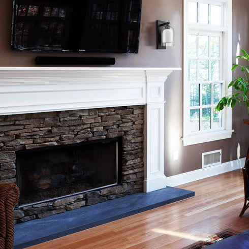Modern Farmhouse Wall Sconces Glass with Two Glass Bell Shades