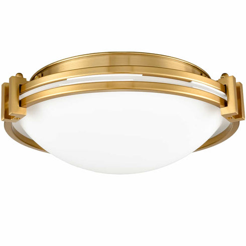 Modern Flush Mount Ceiling Light 12 Inches Brass Ceiling Lighting