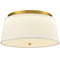 Modern Flush Mount Ceiling Light Fabric Drum Shade Dimmable LED Ceiling Light