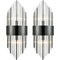 Modern Flute Shape Glass Wall Sconces 2-Pack Wall Sconce Lighting