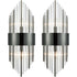 Modern Flute Shape Glass Wall Sconces 2-Pack Wall Sconce Lighting