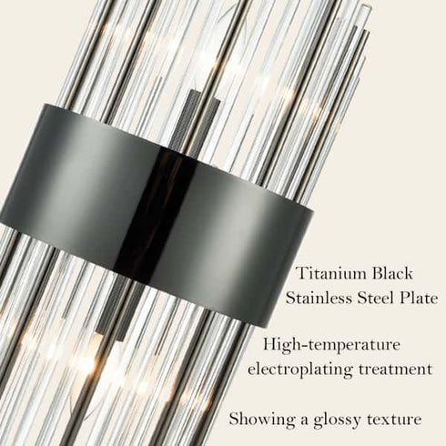 Modern Flute Shape Glass Wall Sconces 2-Pack Wall Sconce Lighting