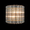 Modern Glass Rod Wall Sconce Brass Mid Century Art Deco 2 Lights