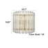 Modern Glass Rod Wall Sconce Brass Mid Century Art Deco 2 Lights