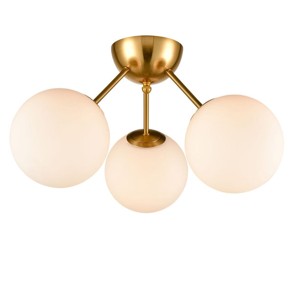 Classic Mid Century Modern Globe Ceiling Light Sputnik Chandeliers 3- Light