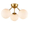 Classic Mid Century Modern Globe Ceiling Light Sputnik Chandeliers 3- Light