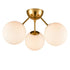 Classic Mid Century Modern Globe Ceiling Light Sputnik Chandeliers 3- Light