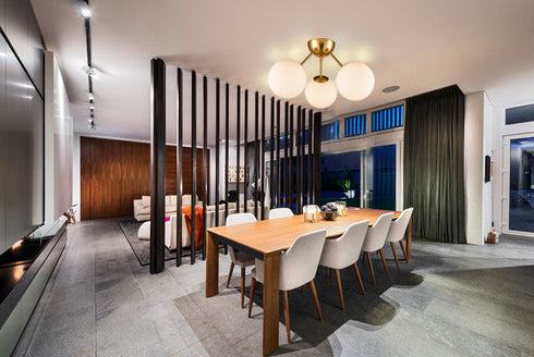 Classic Mid Century Modern Globe Ceiling Light Sputnik Chandeliers 3- Light