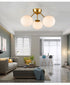 Classic Mid Century Modern Globe Ceiling Light Sputnik Chandeliers 3- Light