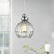 Modern Globe Glass Pendant Lights Fixture Chrome Finished