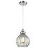 Modern Globe Glass Pendant Lights Fixture Chrome Finished