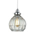 Modern Globe Glass Pendant Lights Fixture Chrome Finished