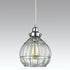 Modern Globe Glass Pendant Lights Fixture Chrome Finished