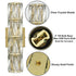 Modern Gold Crystal Wall Sconce 4-Light Bathroom Vanity Light Fixture