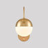 Modern Gold Wall Lamp Brass Finished Plug in Glass Wall Light