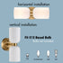 Modern Gold Wall Sconce with Milky Glass Shades Dimmable