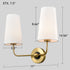 Modern Gold Wall Sconces Double Wall Lamps Living Room