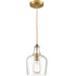 Modern Gold with Bell Shade Glass Shade Adjustable Pendant Light Fixture