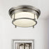 Modern Kitchen Flush Mount LED Ceiling Lights Brushed Nickel