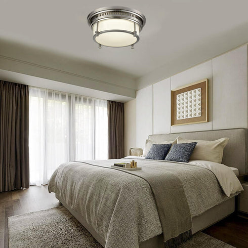 Modern Kitchen Flush Mount LED Ceiling Lights Brushed Nickel