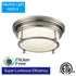 Modern Kitchen Flush Mount LED Ceiling Lights Brushed Nickel