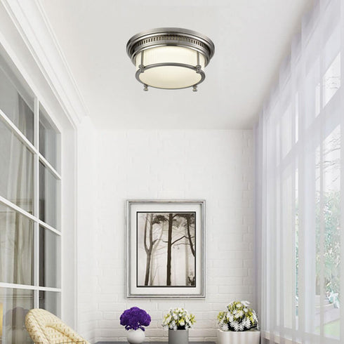 Modern Kitchen Flush Mount LED Ceiling Lights Brushed Nickel