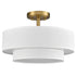 Modern LED Living Room Ceiling Lights Drum Shade, Color-Selectable