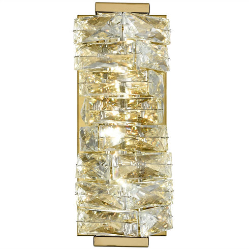 Modern LED Wall Lights Crystal Bathroom Fixtures, Gold