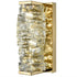 Modern LED Wall Lights Crystal Bathroom Fixtures, Gold