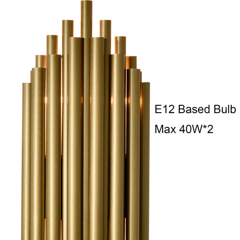 Modern Metal Wall Sconces Brass Wall Light Stainless Steel Lighting