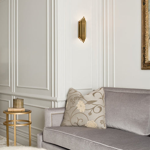 Modern Metal Wall Sconces Brass Wall Light Stainless Steel Lighting