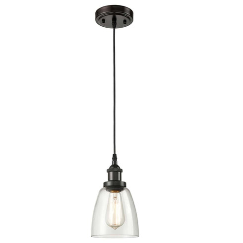 Modern Mini Bell Glass 3 Light Pendant Fixture