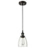 Modern Mini Bell Glass 3 Light Pendant Fixture