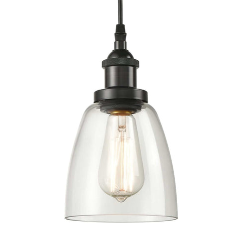 Modern Mini Bell Glass 3 Light Pendant Fixture