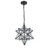 Modern Moravian Star Clear Glass Pendant Lights, 16 inches