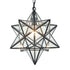 Modern Moravian Star Clear Glass Pendant Lights, 16 inches