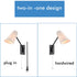 Modern Plug-in Wall Light Black Swing Arm Wall Lamp