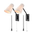 Modern Plug-in Wall Light Black Swing Arm Wall Lamp