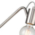 Modern Plug-in Wall Sconces Lighting Set of 2 with Switch, Brushed Nickel