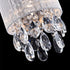 Bardi Modern Silver String Drum Shade Crystal Pendant Lighting