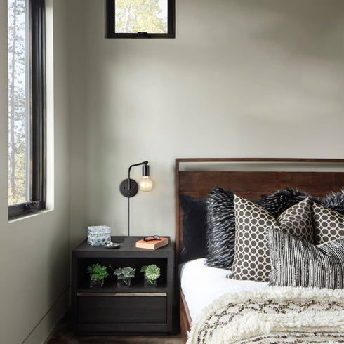 Modern Swing Arm Plug-in Black Wall Sconce Set of 2