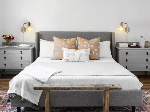 Modern Swing Arm Plug-in Wall Sconce Set of 2 Brushed Nickel