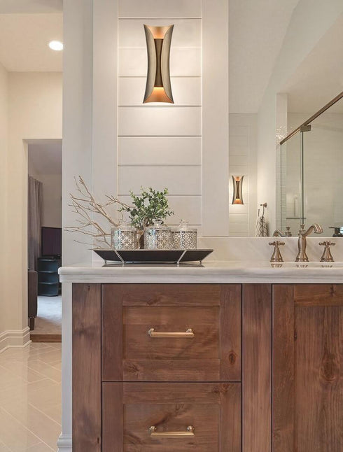 Modern Wall Sconce 2-Light Wall Lamp Brass Wall Mounted Wall Lights