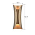 Modern Wall Sconce 2-Light Wall Lamp Brass Wall Mounted Wall Lights