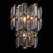 Modern Wall Sconce Black Crystal Bathroom Helmet Wall Light