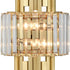 Modern Wall Sconces 2-Light Gold Wall Sconce Glass Wall Light Hallway Light