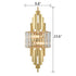 Modern Wall Sconces 2-Light Gold Wall Sconce Glass Wall Light Hallway Light